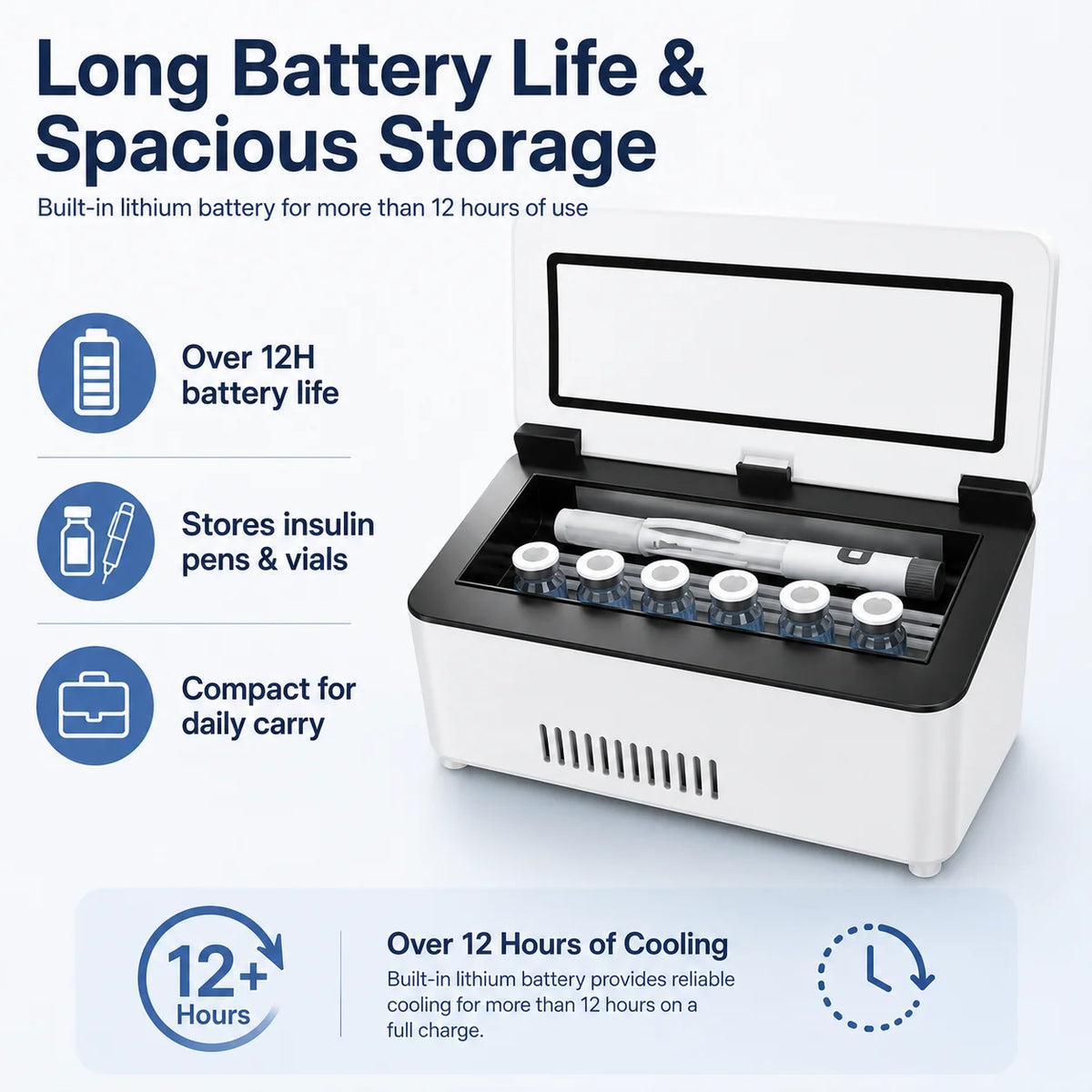 Insulated Peptide & Vial Travel Case